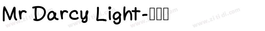 Mr Darcy Light字体转换